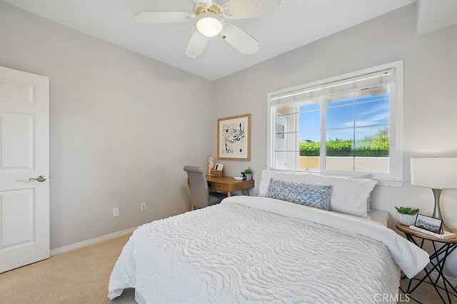21345 Hawthorne Blvd Unit 126, Torrance, CA 90503 - carpeted bedroom featuring baseboards and a ceiling fan