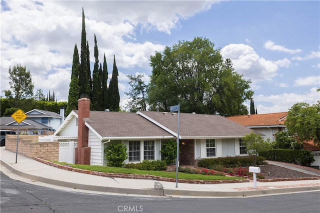 view of ranch-style home