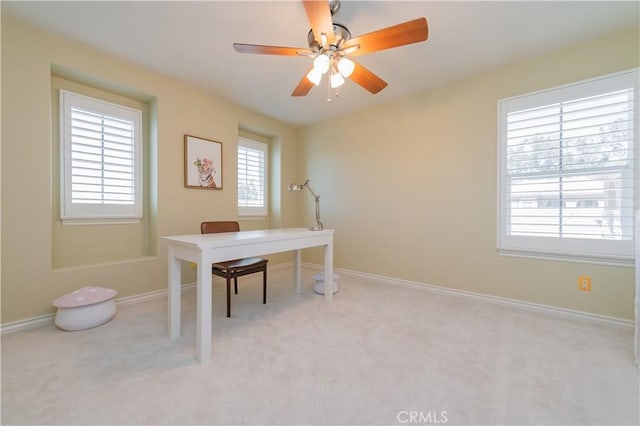 12538 Old Port Ct, Rancho Cucamonga, CA 91739 - office featuring light carpet and baseboards