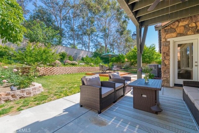 12538 Old Port Ct, Rancho Cucamonga, CA 91739 - view of patio with outdoor dining area and outdoor lounge area