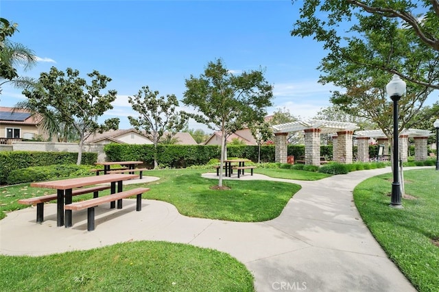 3116 Windhaven Way, Corona, CA 92882 - view of property's community featuring a pergola and a yard