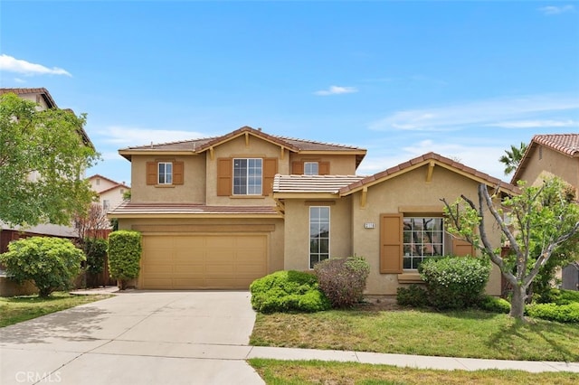 3116 Windhaven Way, Corona, CA 92882 - traditional-style home featuring a garage, driveway, stucco siding, and a tile roof