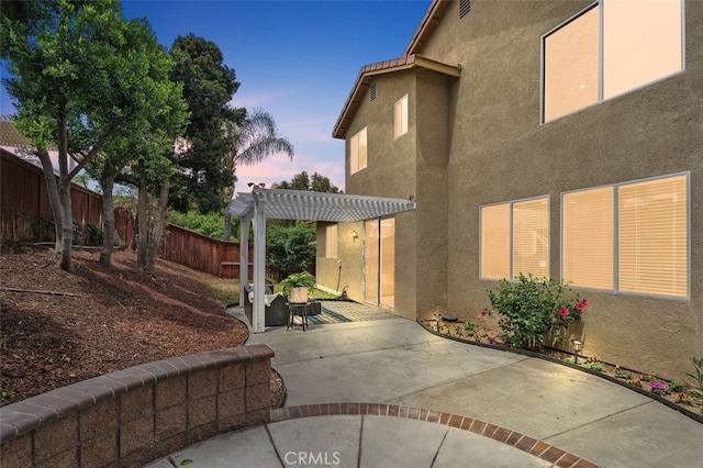 3116 Windhaven Way, Corona, CA 92882 - view of patio / terrace featuring a pergola and a fenced backyard
