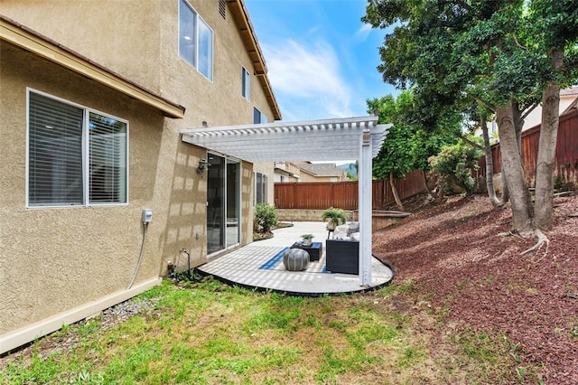 3116 Windhaven Way, Corona, CA 92882 - fenced backyard with a pergola and a patio area