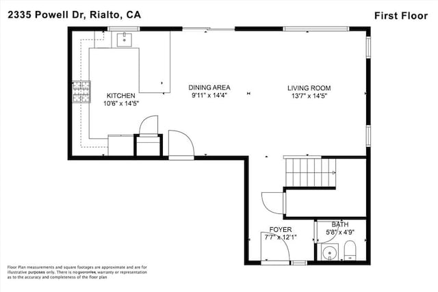 2335 Powell Dr, Rialto, CA 92377 - room layout