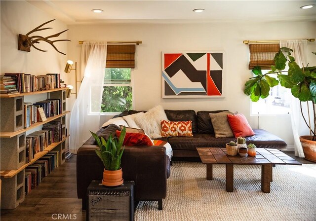 3100 Verdugo Rd, Los Angeles, CA 90065 - living room featuring wood finished floors and recessed lighting