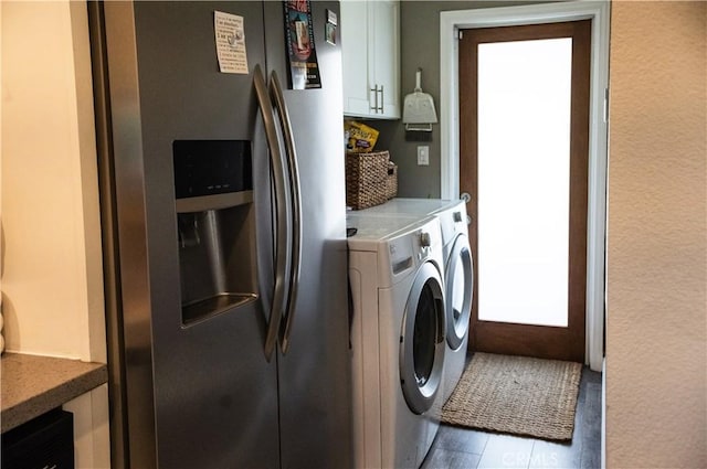 3100 Verdugo Rd, Los Angeles, CA 90065 - washroom featuring cabinet space and washing machine and clothes dryer