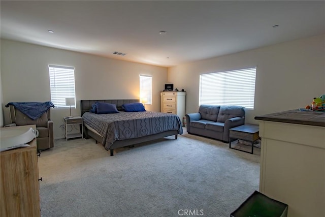 1810 Park Place Ln, Riverside, CA 92501 - bedroom featuring multiple windows and light carpet