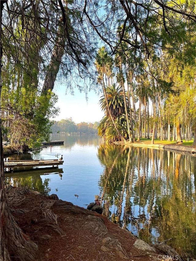 1810 Park Place Ln, Riverside, CA 92501 - water view with a floating dock