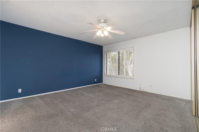6523 E Camino Unit 2, Anaheim, CA 92807 - carpeted spare room featuring a ceiling fan and a textured ceiling