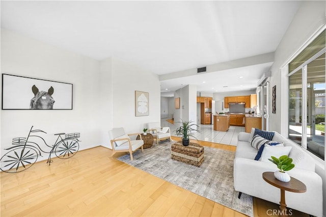 18560 Stonegate Ln, Rowland Heights, CA 91748 - living room featuring light wood-type flooring