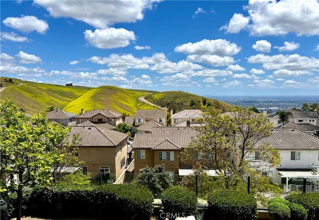 18560 Stonegate Ln, Rowland Heights, CA 91748 - aerial perspective of suburban area with a mountainous background