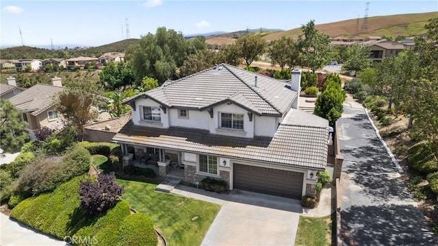 5549 Pine Ave, Chino Hills, CA 91709 - aerial view of residential area with a mountain backdrop
