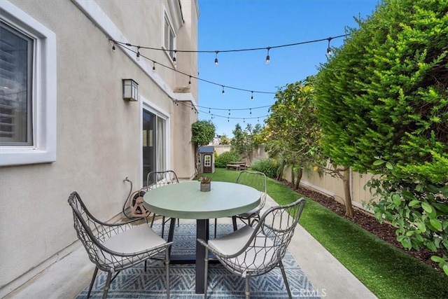 1817 Clark Ln Unit B, Redondo Beach, CA 90278 - view of patio / terrace with outdoor dining area and a fenced backyard