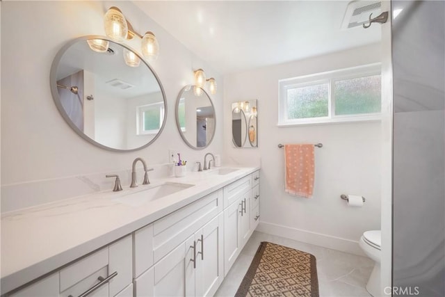 780 Brown Sage Dr, Glendora, CA 91741 - full bath featuring double vanity and tile patterned floors
