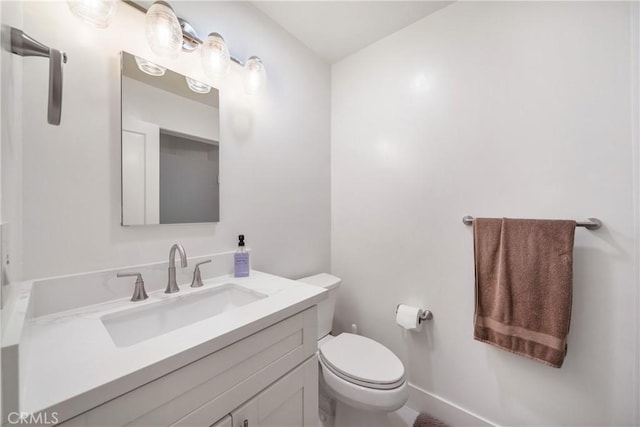 780 Brown Sage Dr, Glendora, CA 91741 - half bathroom with vanity, toilet, and baseboards