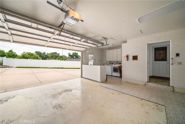 780 Brown Sage Dr, Glendora, CA 91741 - garage with separate washer and dryer and a garage door opener
