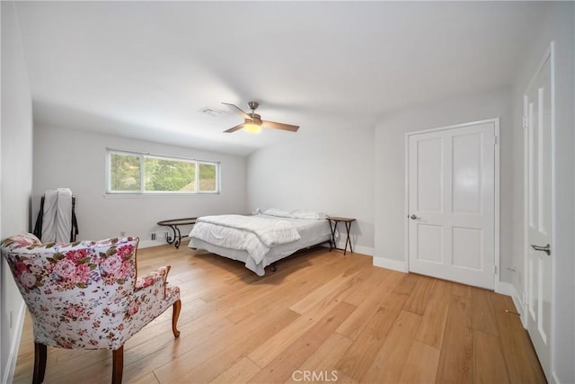 780 Brown Sage Dr, Glendora, CA 91741 - bedroom with light wood-style floors and a ceiling fan