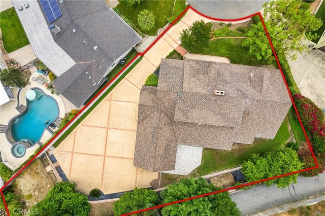 780 Brown Sage Dr, Glendora, CA 91741 - aerial view of property and surrounding area featuring property parcel outlined