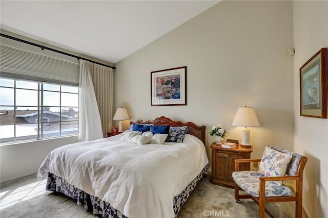 3511 Daffodil Ave Unit 14, Corona Del Mar, CA 92625 - bedroom featuring carpet floors and lofted ceiling