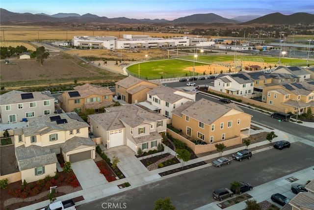 32106 Richardson St, Menifee, CA 92584 - aerial view at dusk of a mountain view and a residential view