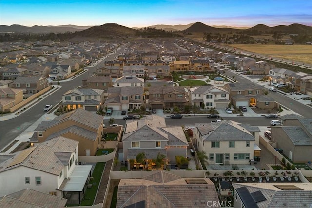 32106 Richardson St, Menifee, CA 92584 - aerial view at dusk of a residential view and a mountain view