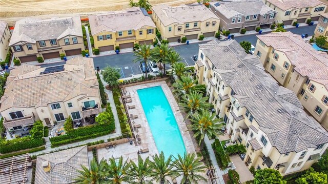 5485 San Roberto, San Diego, CA 92154 - aerial view of residential area featuring a pool area