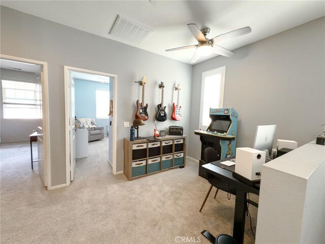 5485 San Roberto, San Diego, CA 92154 - carpeted home office with healthy amount of natural light and ceiling fan