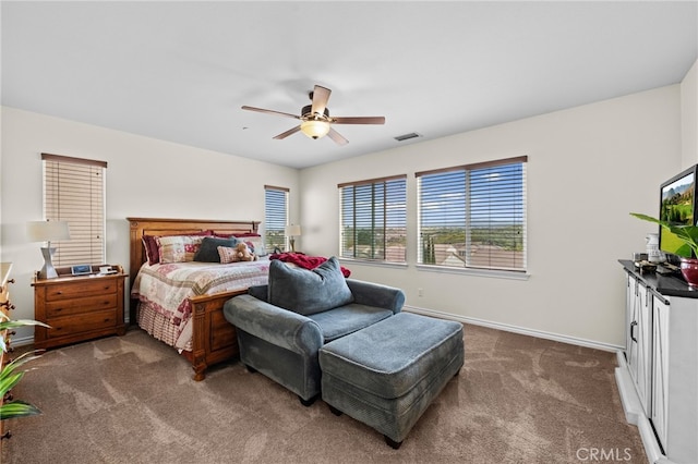 45936 Camino Rubi, Temecula, CA 92592 - bedroom with carpet, baseboards, and ceiling fan