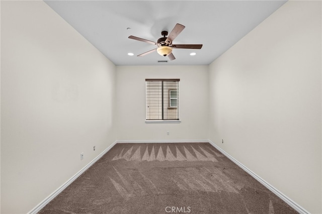 45936 Camino Rubi, Temecula, CA 92592 - carpeted spare room with a ceiling fan, baseboards, and recessed lighting
