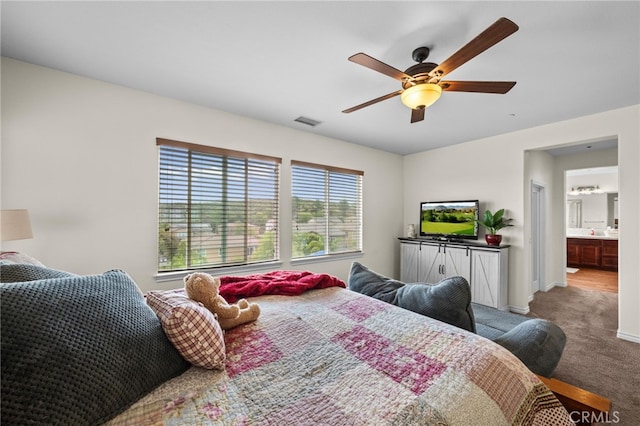 45936 Camino Rubi, Temecula, CA 92592 - bedroom featuring carpet flooring and ceiling fan