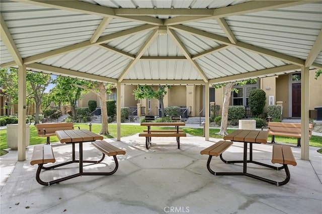 8519 E Kendra Loop, Orange, CA 92867 - view of patio / terrace with a gazebo and outdoor dining space