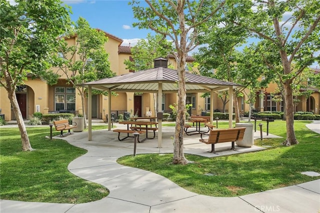 8519 E Kendra Loop, Orange, CA 92867 - view of home's community with a gazebo and a yard