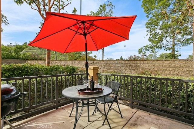 8519 E Kendra Loop, Orange, CA 92867 - view of patio featuring a grill and fence