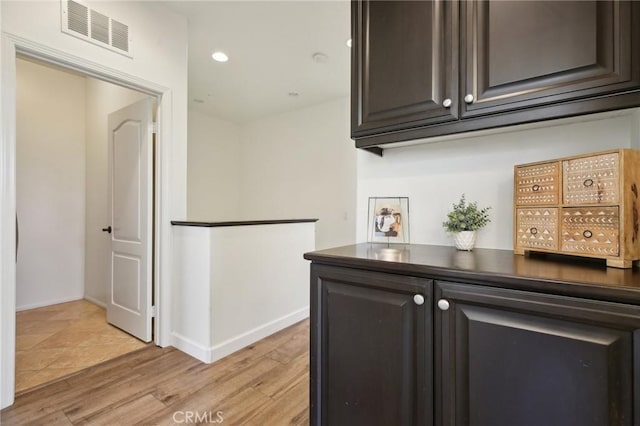 8519 E Kendra Loop, Orange, CA 92867 - hall featuring light wood finished floors, recessed lighting, and baseboards