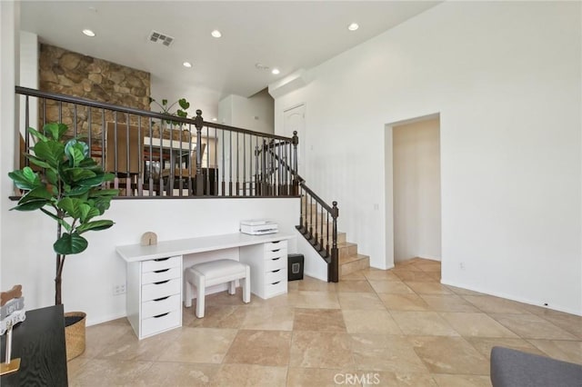 8519 E Kendra Loop, Orange, CA 92867 - stairway featuring recessed lighting