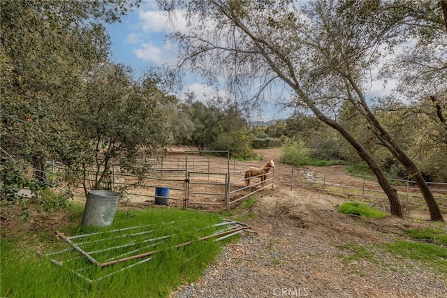 45975 Sandia Creek Dr, Temecula, CA 92590 - view of yard featuring an exterior structure, a rural view, and an outbuilding