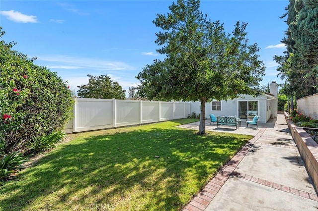566 Elkhorn Dr, Duarte, CA 91010 - view of yard featuring a patio area and an outdoor hangout area