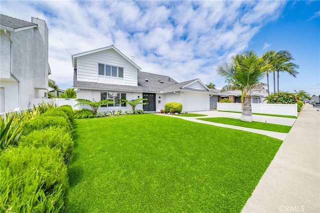 20191 Imperial Cove Ln, Huntington Beach, CA 92646 - view of front facade with concrete driveway, a garage, and a shingled roof
