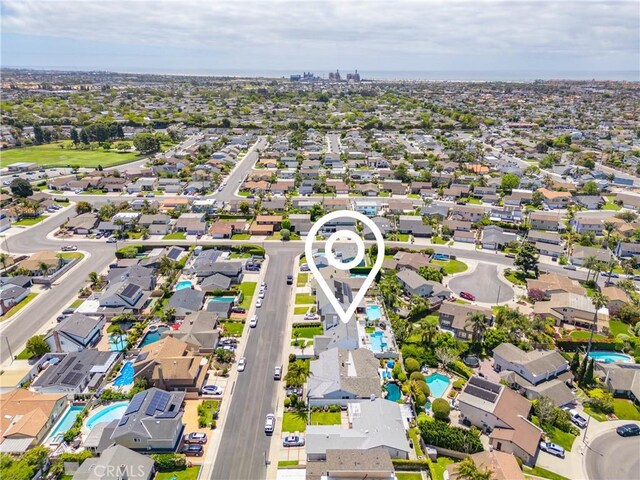 20191 Imperial Cove Ln, Huntington Beach, CA 92646 - aerial view of property and surrounding area featuring nearby suburban area