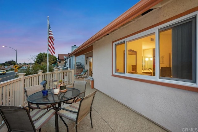 634 Via, Santa Paulo, Vista, CA 92081 - view of patio / terrace featuring outdoor dining space and a wooden deck