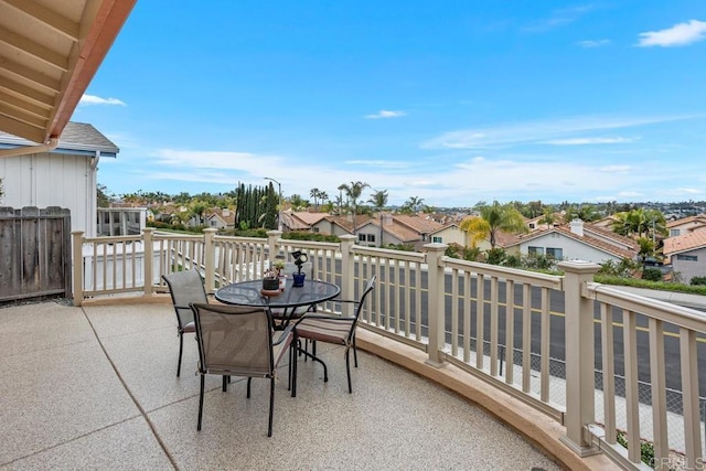 634 Via, Santa Paulo, Vista, CA 92081 - balcony featuring a residential view and outdoor dining area
