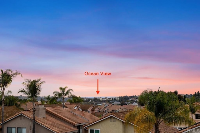 634 Via, Santa Paulo, Vista, CA 92081 - exterior space featuring stucco siding, a tiled roof, and a residential view