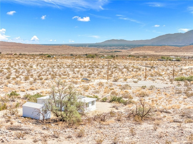21408 Apollo Way, Desert Hot Springs, CA 92241 - mountain view with a desert landscape and rural landscape
