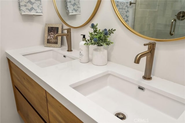 1909 Montair Ave, Long Beach, CA 90815 - full bathroom with a stall shower and double vanity