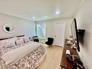 257 W Channel Islands Blvd, Port Hueneme, CA 93041 - bedroom with light wood-style floors and recessed lighting