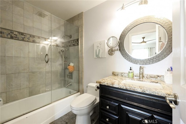 290 Victoria St Unit 19, Costa Mesa, CA 92627 - bathroom with toilet, vanity, and combined bath / shower with glass door