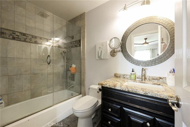 290 Victoria St Unit 19, Costa Mesa, CA 92627 - full bath featuring toilet, vanity, and combined bath / shower with glass door