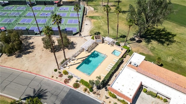 77178 Pauma Valley Way, Palm Desert, CA 92211 - drone / aerial view of a pool