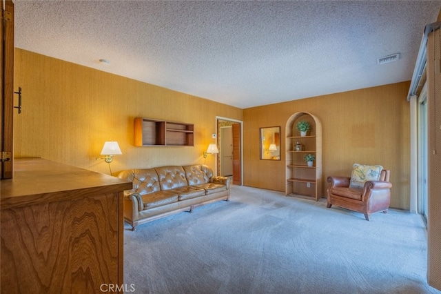 655 Fountain Springs Ln, Glendora, CA 91741 - living room with carpet and a textured ceiling